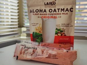 Laird's Aloha Oatmac and Kenko smoothies